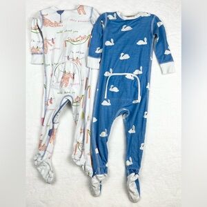 2pc The Beaufort Bonnet Company Lion & Bunny Sleeper w Footies 18-24m